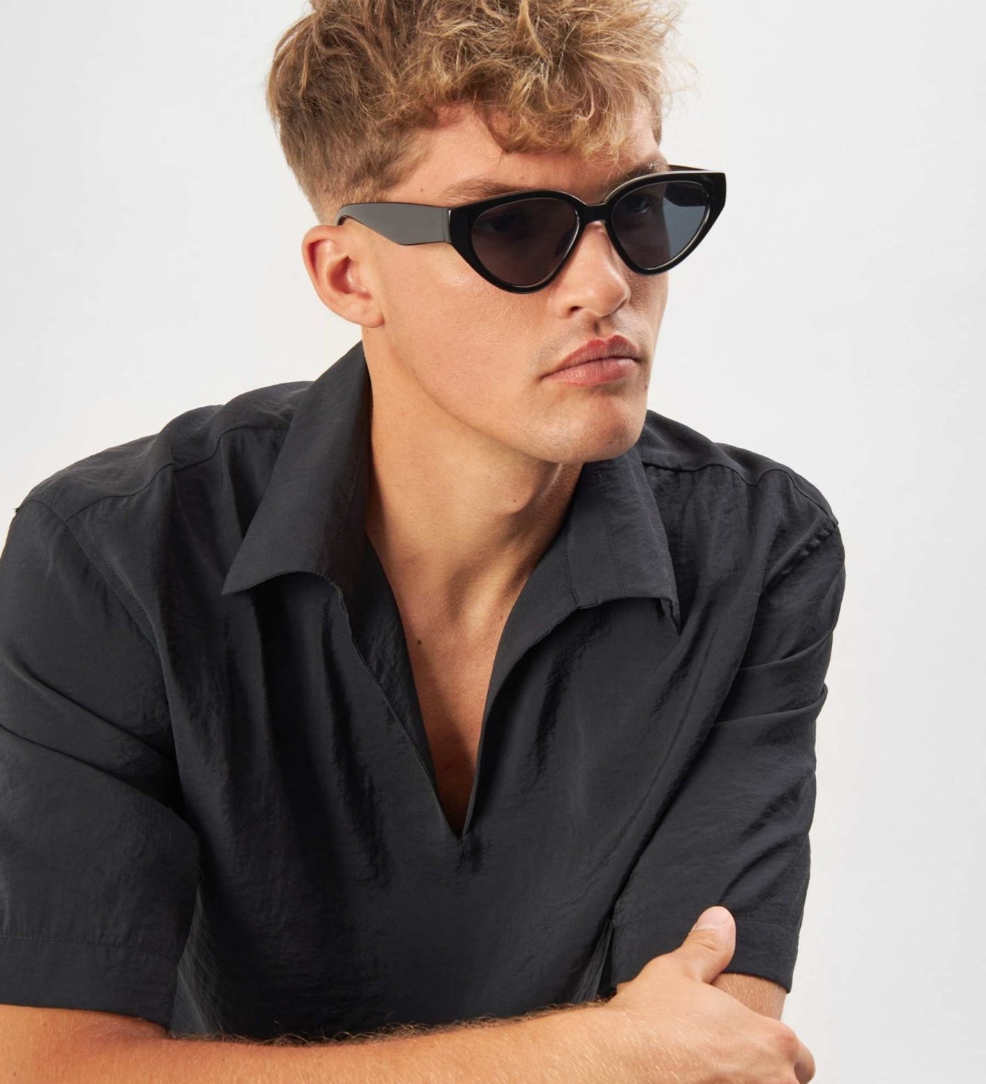 Sluneční brýle ECO SHADES Messina Transparent Black | Lavly.cz