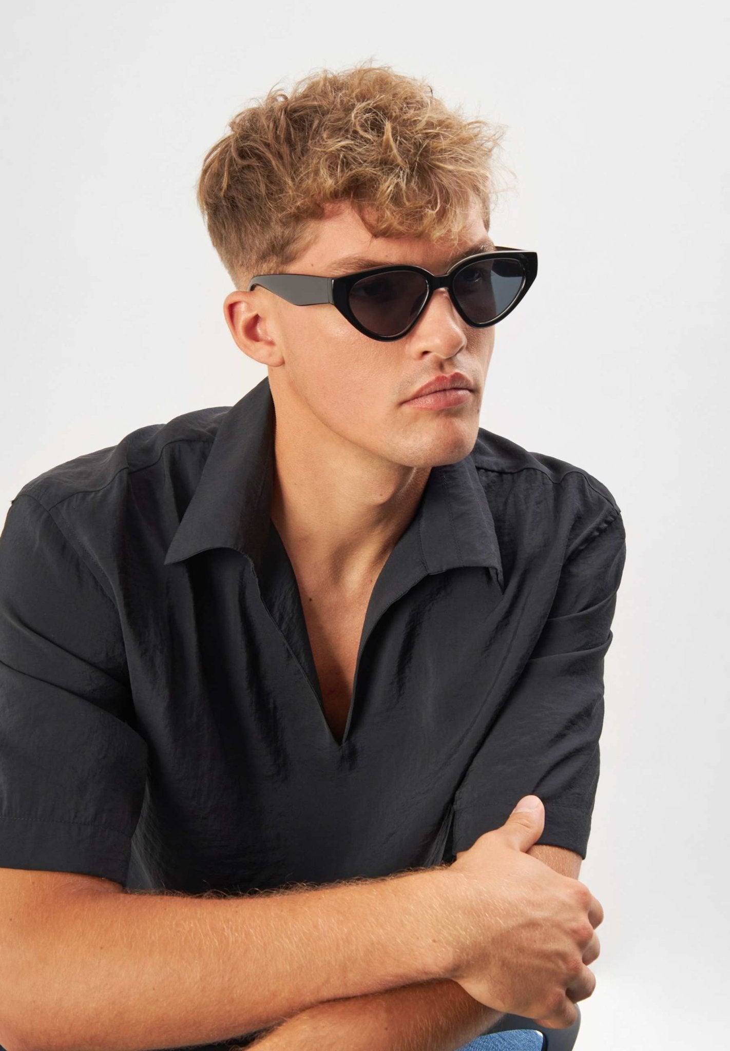 Sluneční brýle ECO SHADES Messina Transparent Black | Lavly.cz
