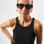 Sluneční brýle ECO SHADES Messina Transparent Black | Lavly.cz