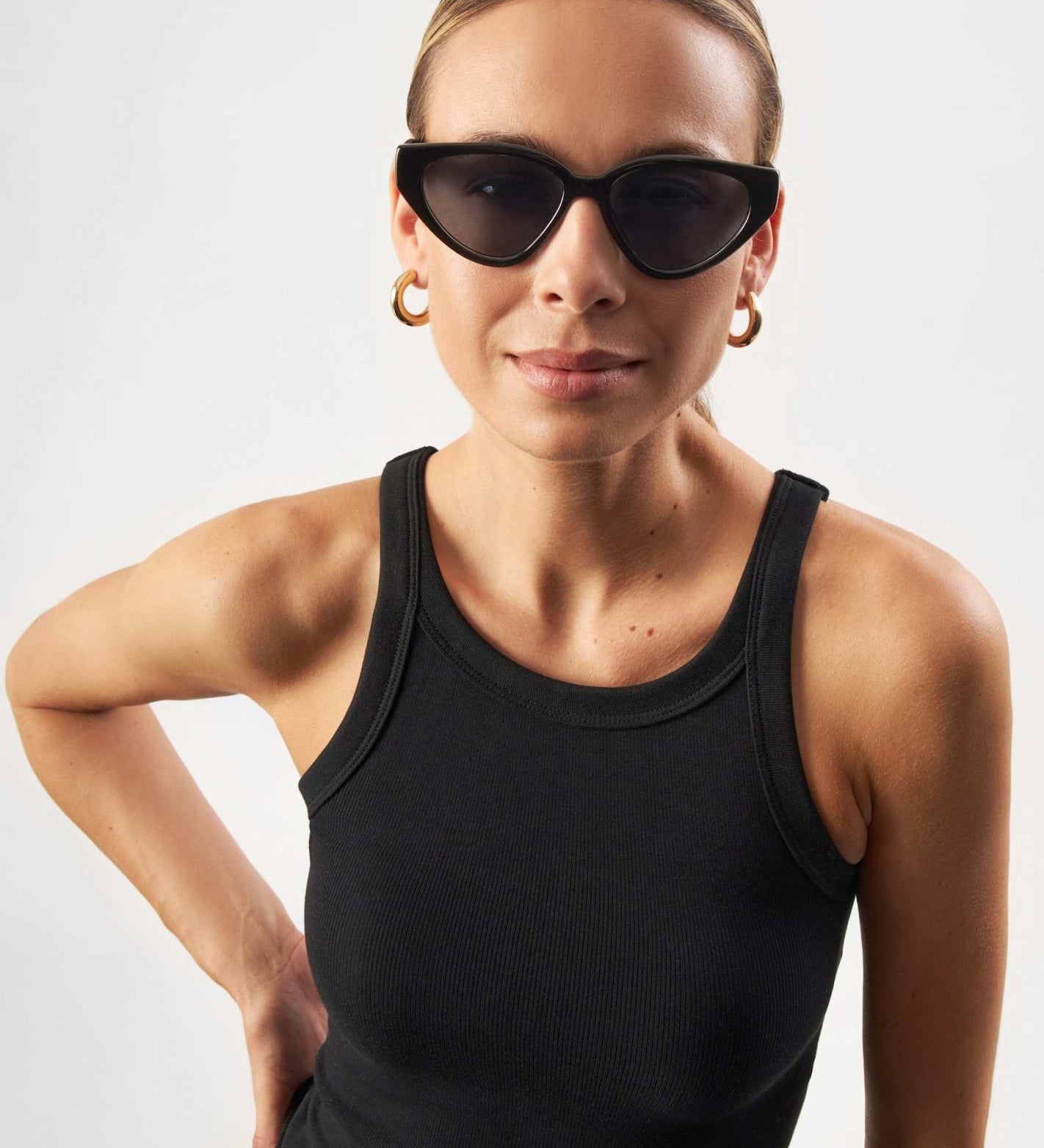 Sluneční brýle ECO SHADES Messina Transparent Black | Lavly.cz