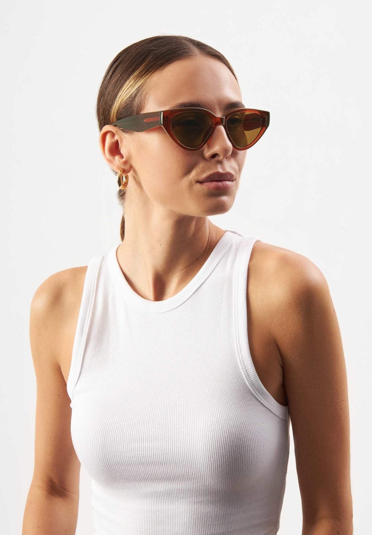 Sluneční brýle ECO SHADES Messina Transparent Brown | Lavly.cz