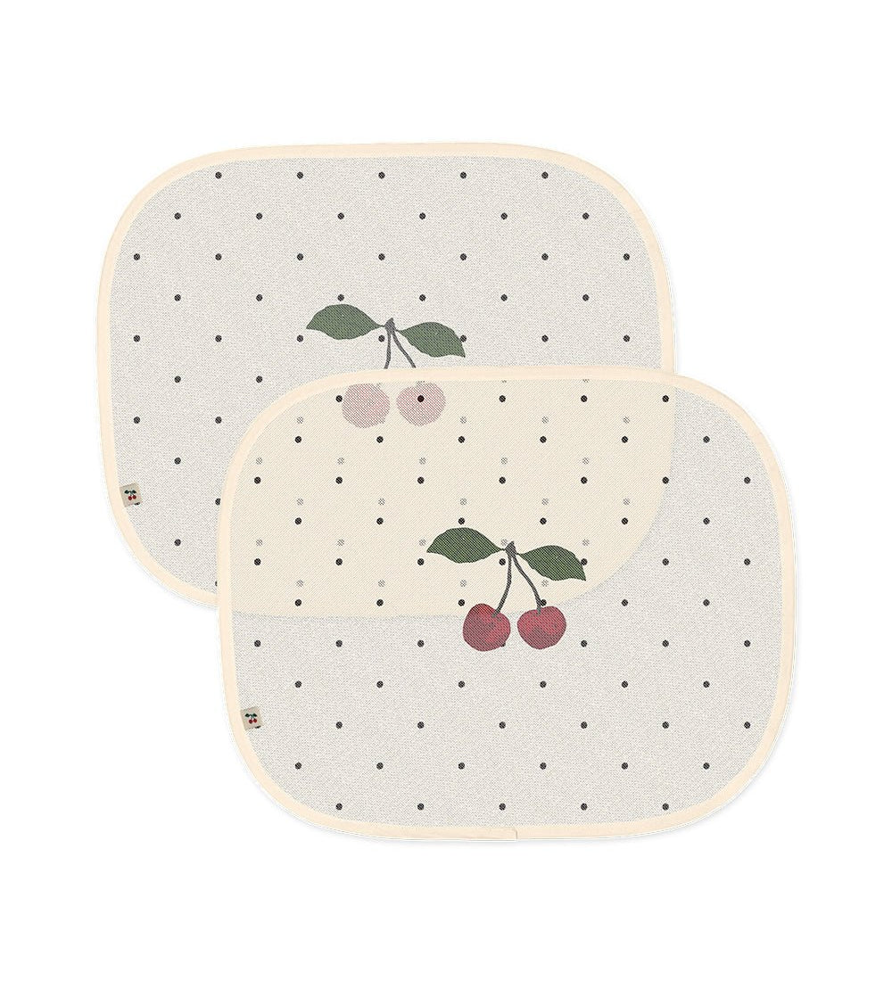 Sluneční clony do auta KONGES SLOJD Cherry Navy Dot 2 kusy | Lavly.cz