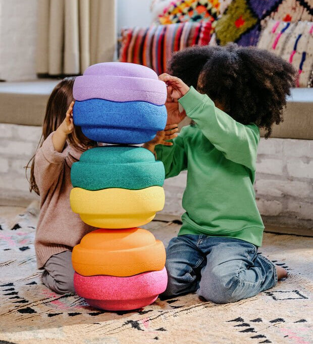 STAPELSTEIN® 6 ks Original Rainbow Classic Balanční kameny | Stylové doplňky pro děti a ženy | Lavly.cz