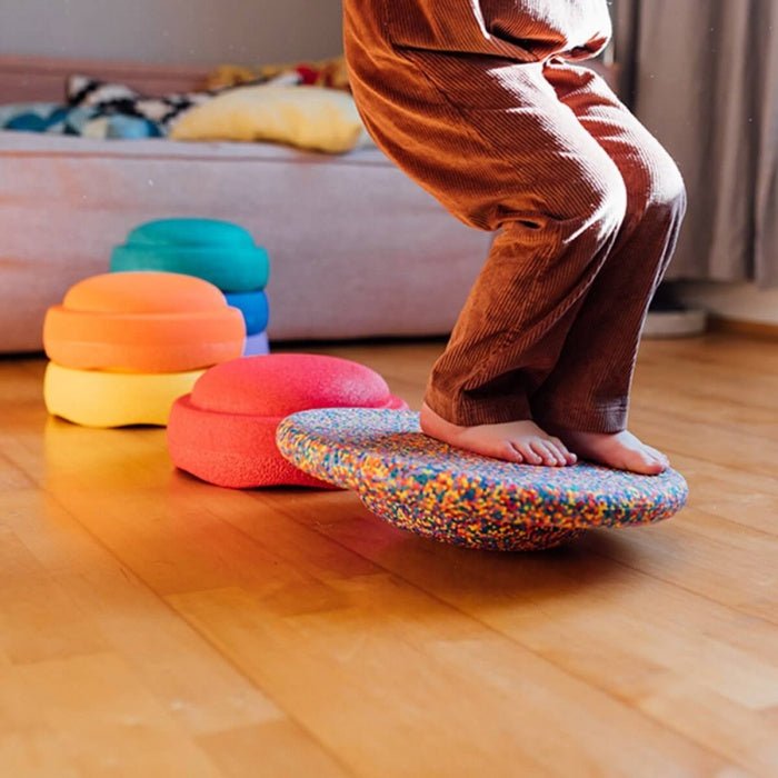 STAPELSTEIN® 6+1 ks Original Rainbow Set Classic Balanční kameny a deska | Stylové doplňky pro děti a ženy | Lavly.cz