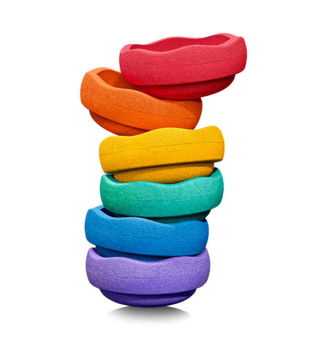 STAPELSTEIN® MINI 6 ks Original Rainbow Classic Balanční kameny | Stylové doplňky pro děti a ženy | Lavly.cz