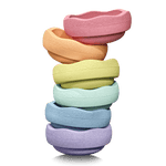 STAPELSTEIN® MINI 6 ks Original Rainbow Pastel Balanční kameny | Stylové doplňky pro děti a ženy | Lavly.cz