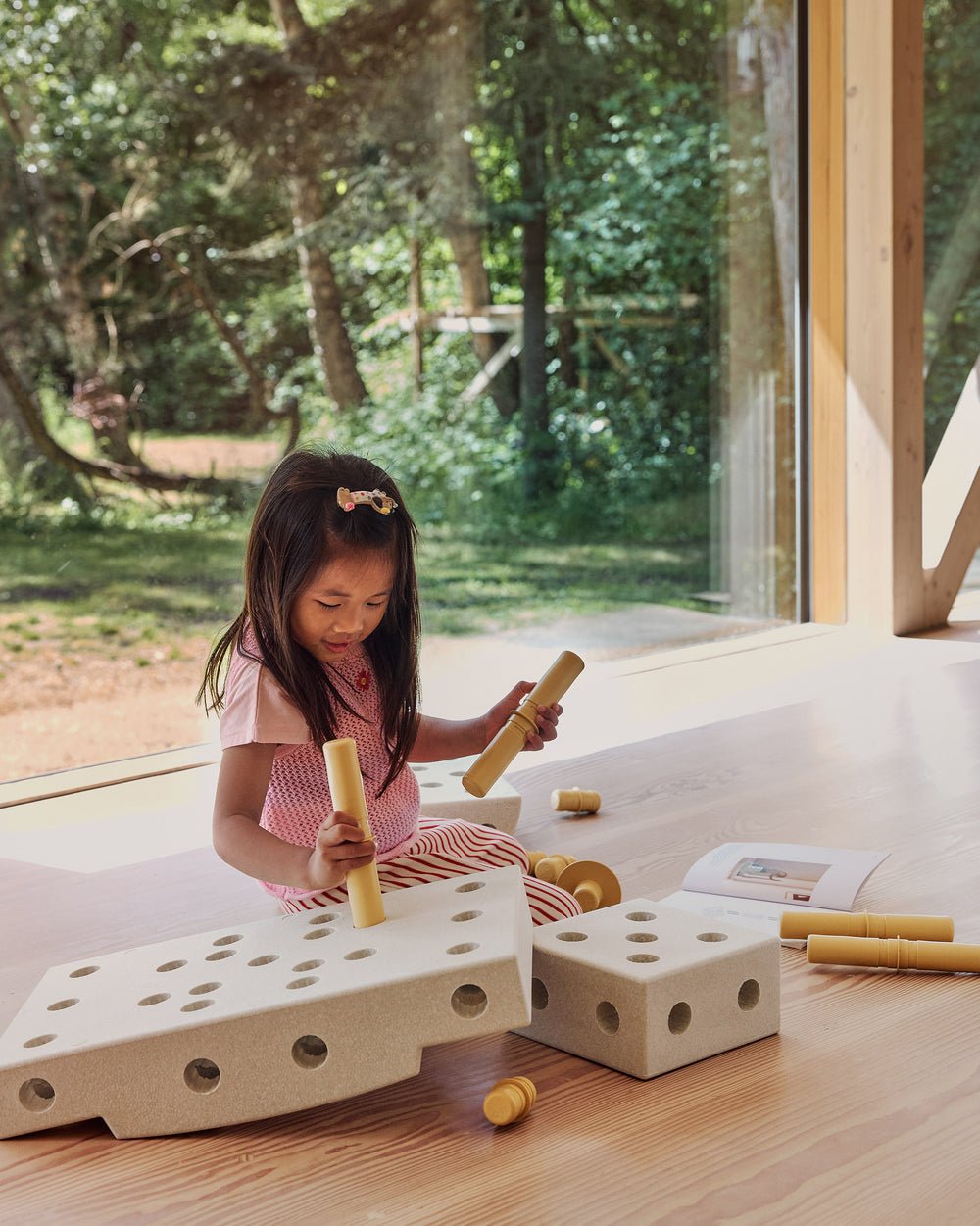 Stavebnice MODU Curiosity Kit Sand Grey / Honey Yellow | Stylové doplňky pro děti a ženy | Lavly.cz