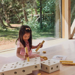 Stavebnice MODU Curiosity Kit Sand Grey / Honey Yellow | Stylové doplňky pro děti a ženy | Lavly.cz