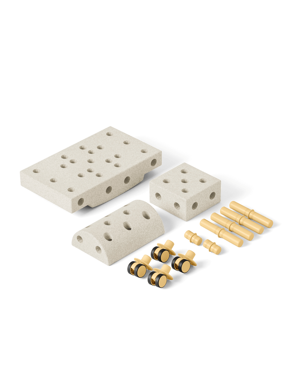 Stavebnice MODU Curiosity Kit Sand Grey / Honey Yellow | Stylové doplňky pro děti a ženy | Lavly.cz