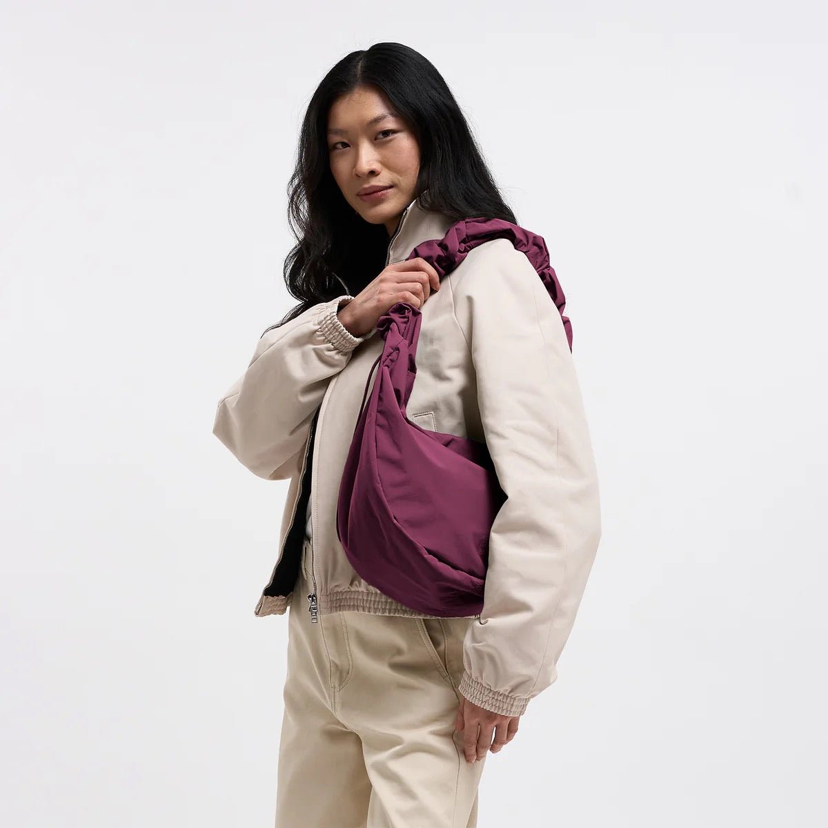 Taška GOT BAG Moon Ruffle Burgundy | Lavly.cz