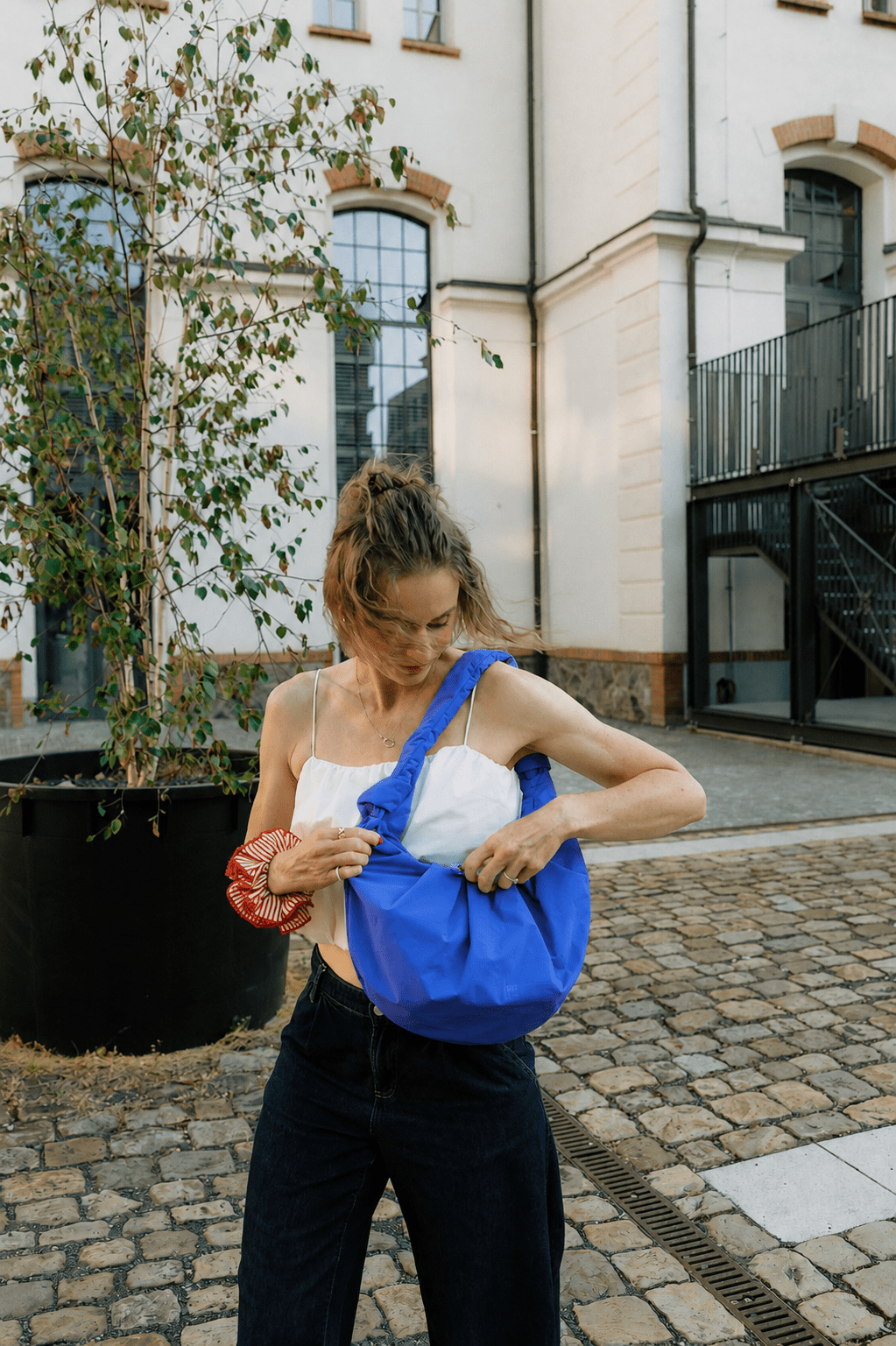 Taška GOT BAG Pleat Moon Large Cobalt | Lavly.cz