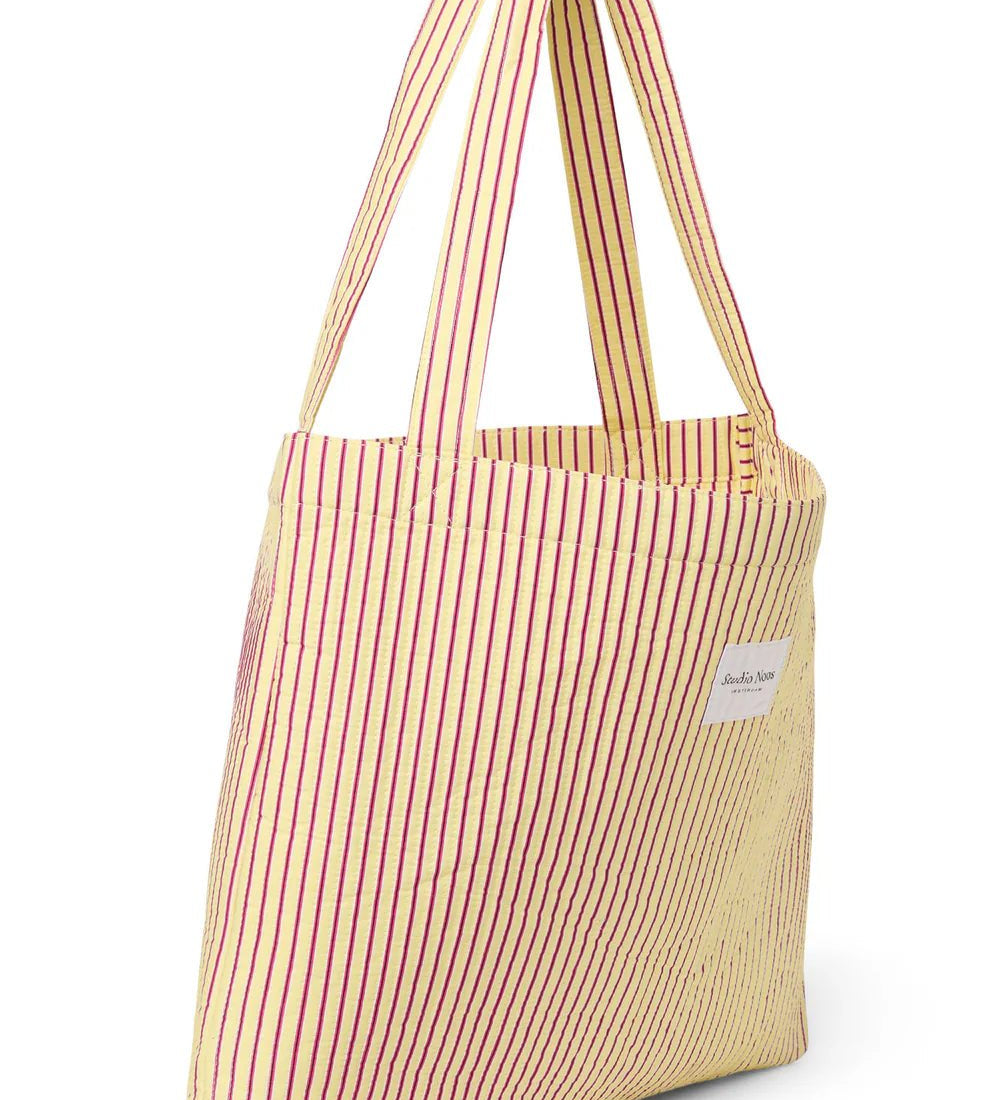Taška Mom Bag STUDIO NOOS Butter Yellow Poplin Striped | Lavly.cz