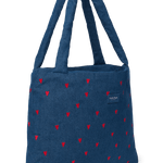 Taška Mom Bag STUDIO NOOS Dark Blue Red Hearts Denim | Lavly.cz