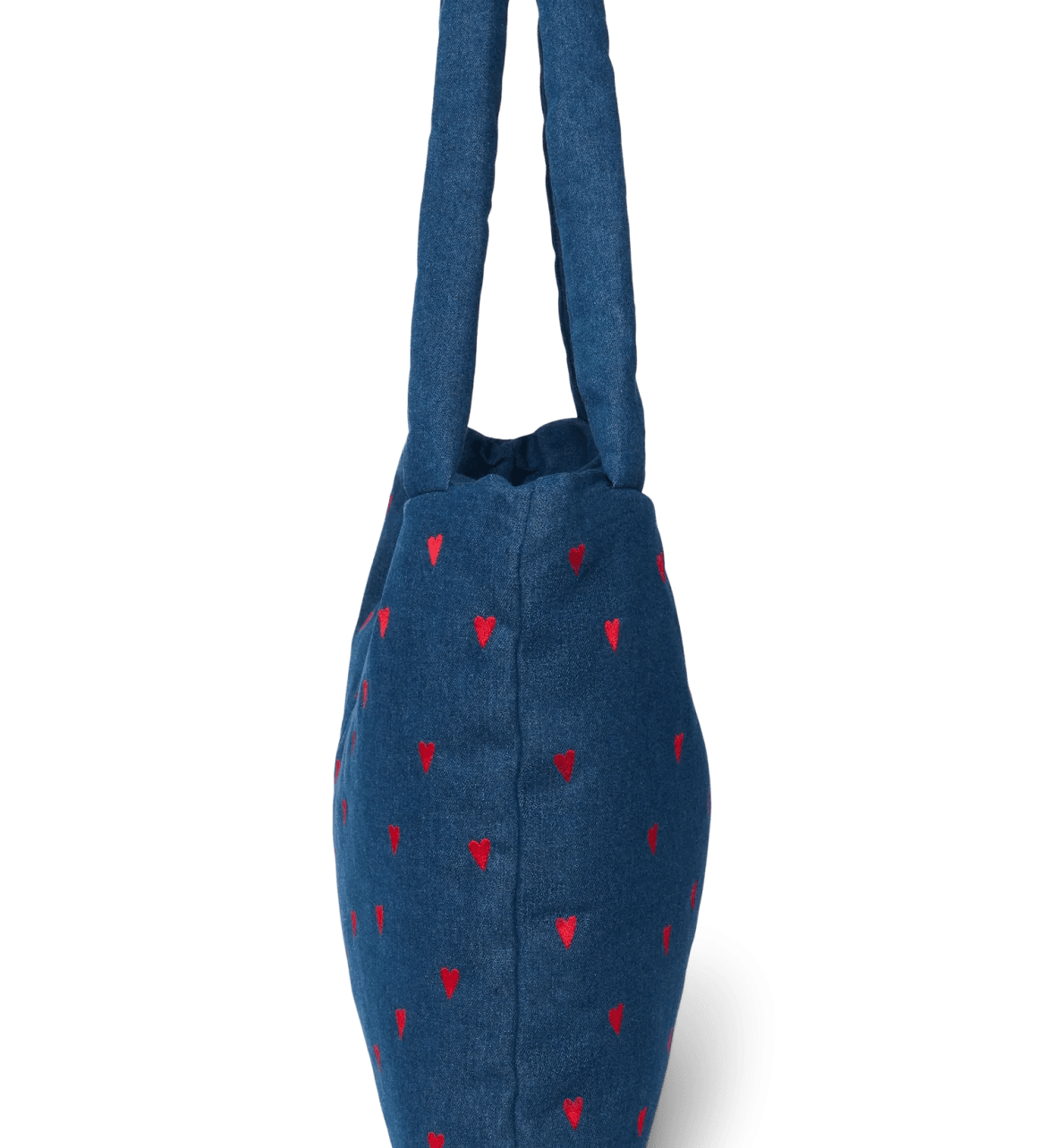 Taška Mom Bag STUDIO NOOS Dark Blue Red Hearts Denim | Lavly.cz