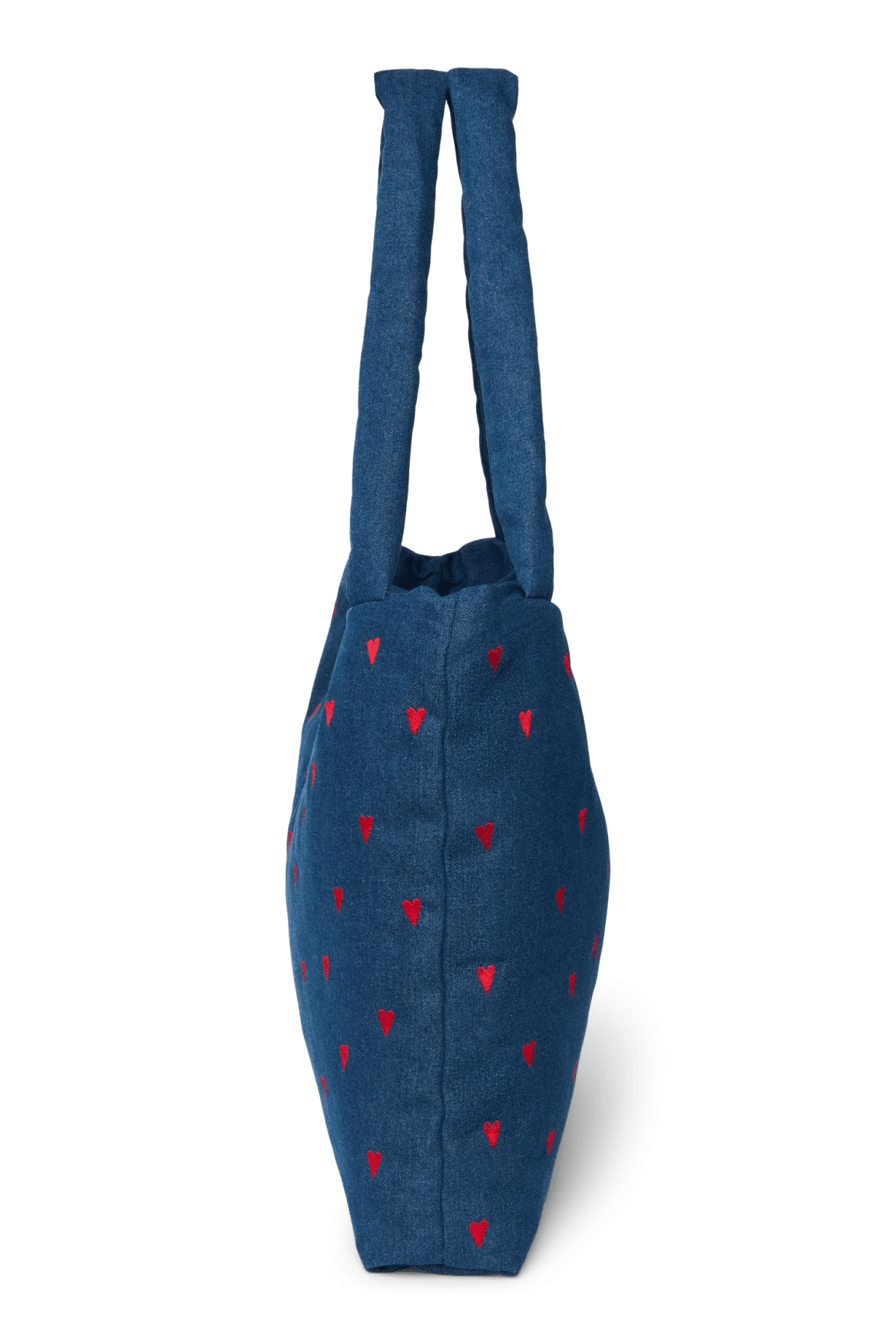 Taška Mom Bag STUDIO NOOS Dark Blue Red Hearts Denim | Lavly.cz