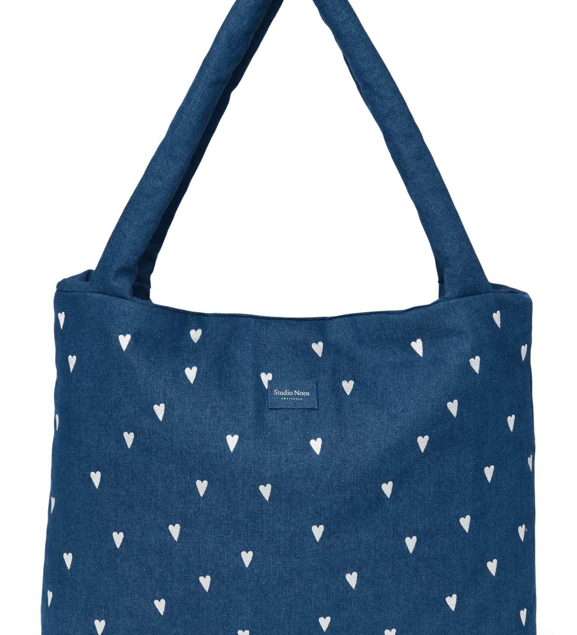 Taška Mom Bag STUDIO NOOS Dark Blue White Hearts Denim | Lavly.cz