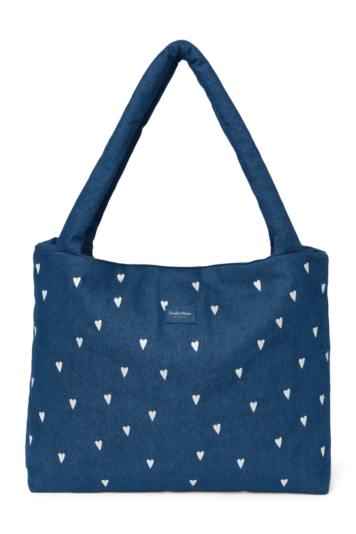 Taška Mom Bag STUDIO NOOS Dark Blue White Hearts Denim | Lavly.cz