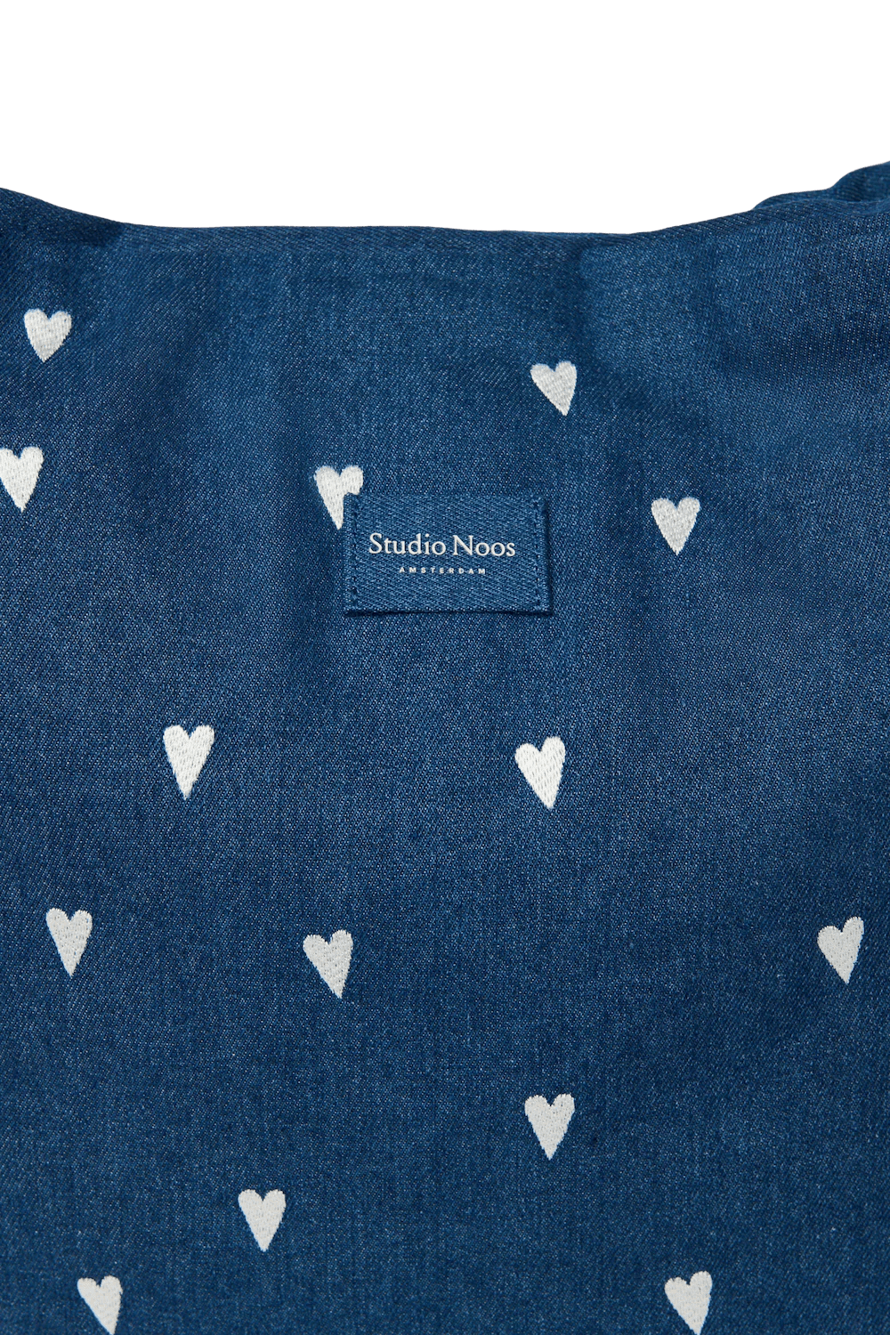 Taška Mom Bag STUDIO NOOS Dark Blue White Hearts Denim | Lavly.cz