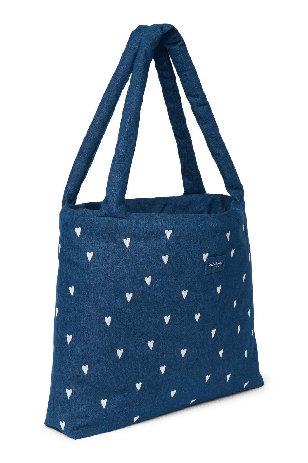 Taška Mom Bag STUDIO NOOS Dark Blue White Hearts Denim | Lavly.cz