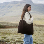 Taška Mom Bag STUDIO NOOS Dark Brown Rib Puffy | Lavly.cz