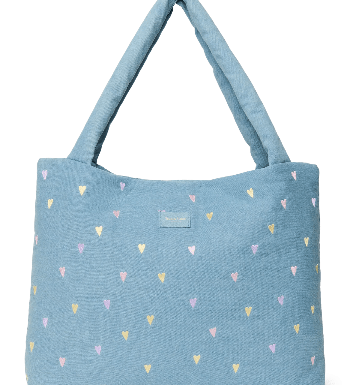 Taška Mom Bag STUDIO NOOS Light Blue Hearts Denim | Lavly.cz