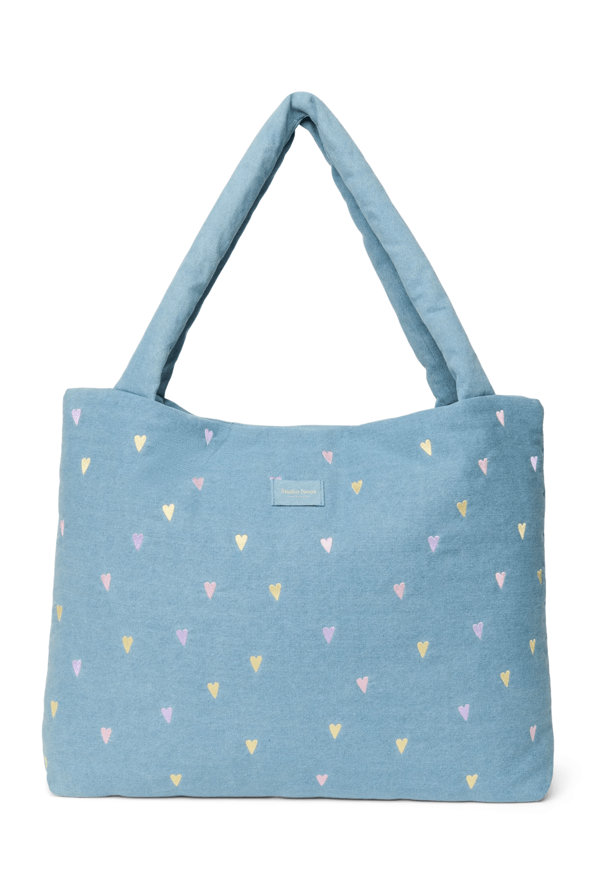 Taška Mom Bag STUDIO NOOS Light Blue Hearts Denim | Lavly.cz