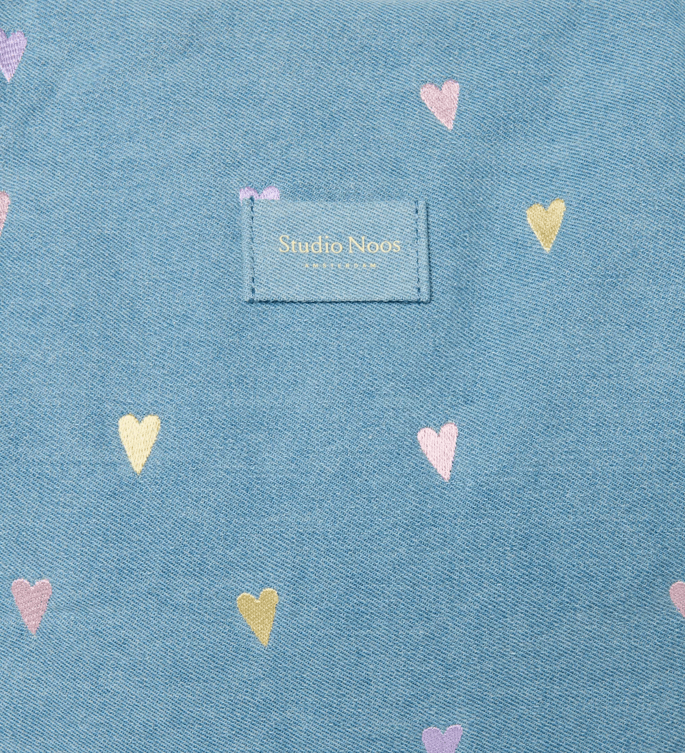 Taška Mom Bag STUDIO NOOS Light Blue Hearts Denim | Lavly.cz