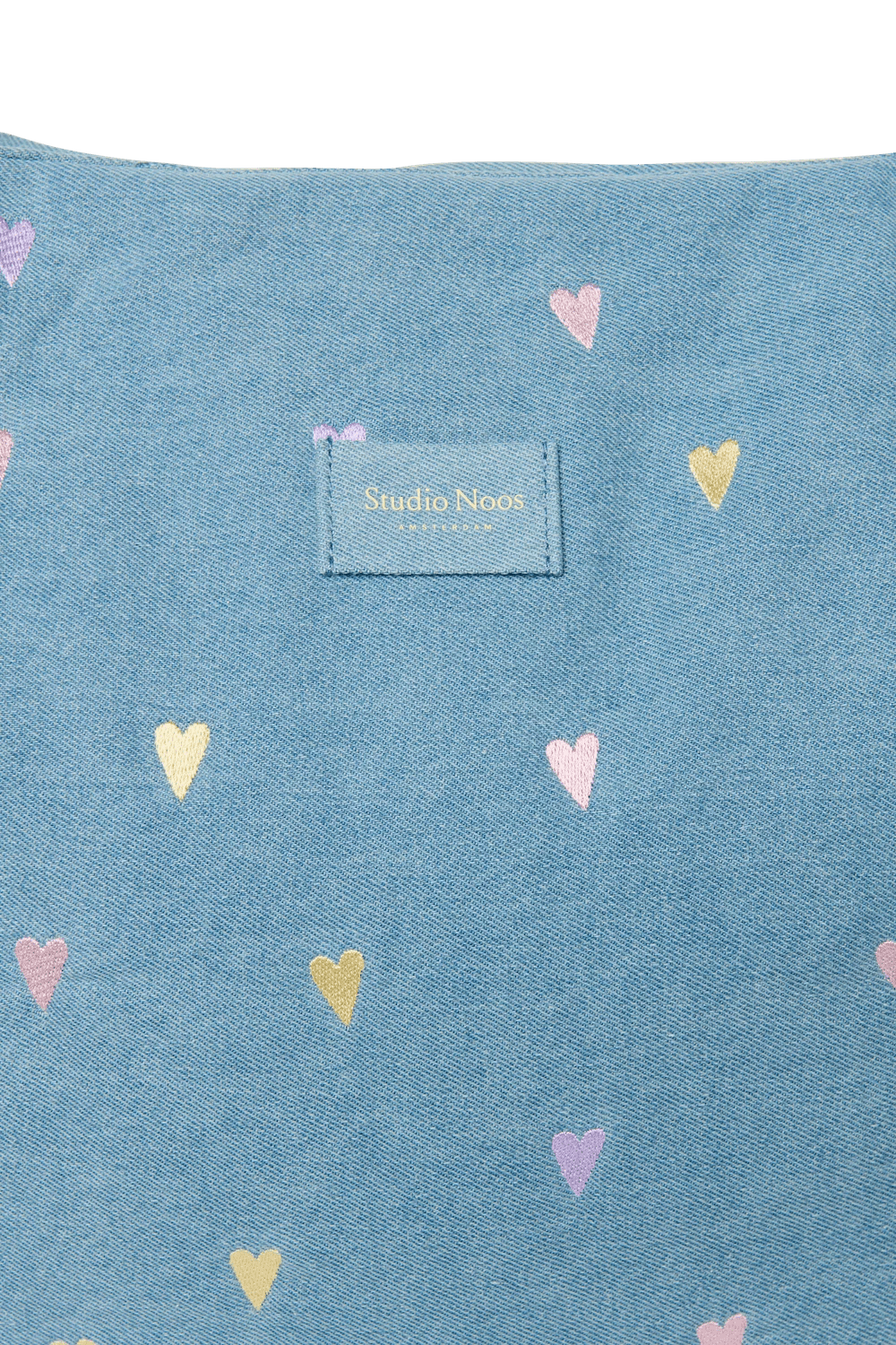 Taška Mom Bag STUDIO NOOS Light Blue Hearts Denim | Lavly.cz