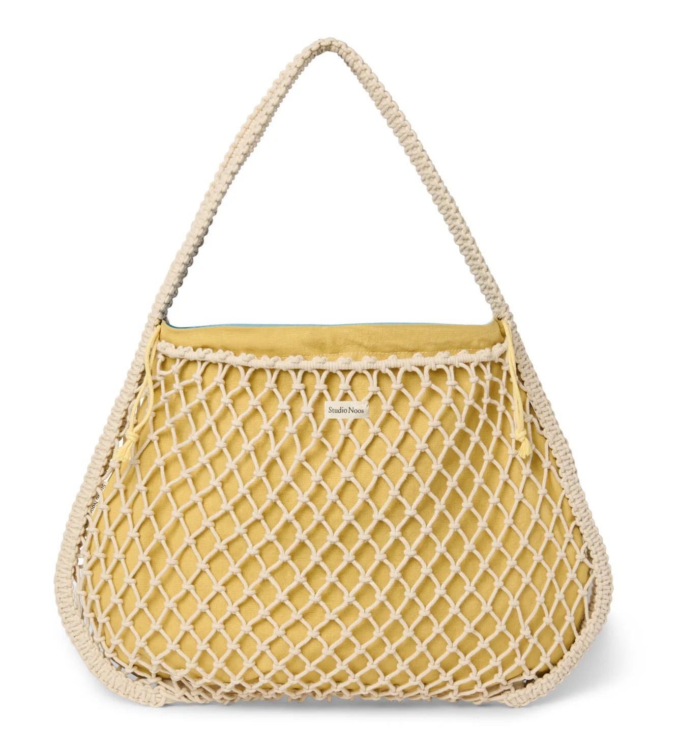 Taška Mom Bag STUDIO NOOS Macrame Natural Blue - Yellow | Lavly.cz