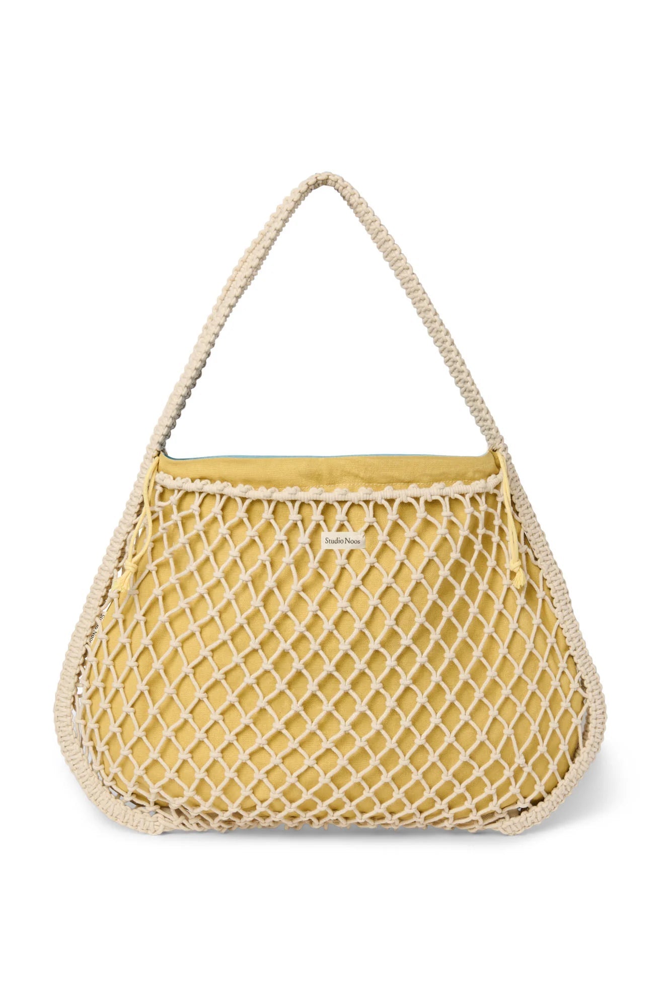 Taška Mom Bag STUDIO NOOS Macrame Natural Blue - Yellow | Lavly.cz