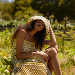 Taška Mom Bag STUDIO NOOS Macrame Natural Blue - Yellow | Lavly.cz