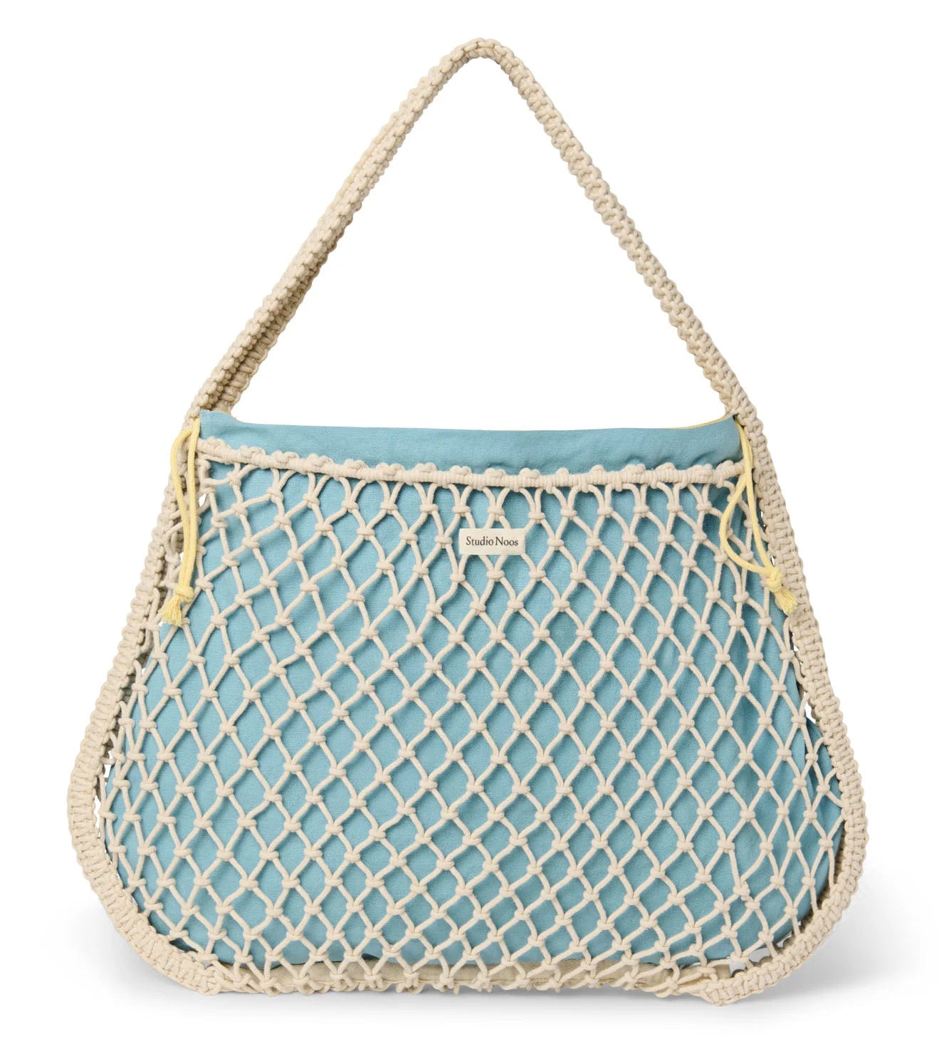 Taška Mom Bag STUDIO NOOS Macrame Natural Blue - Yellow | Lavly.cz