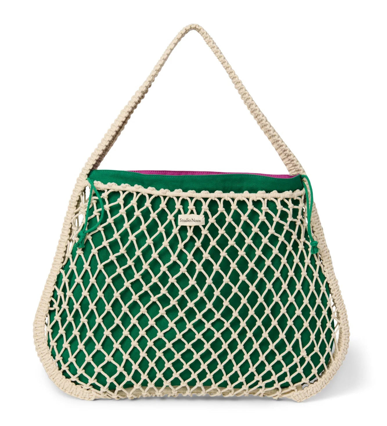 Taška Mom Bag STUDIO NOOS Macrame Natural Purple - Green | Lavly.cz