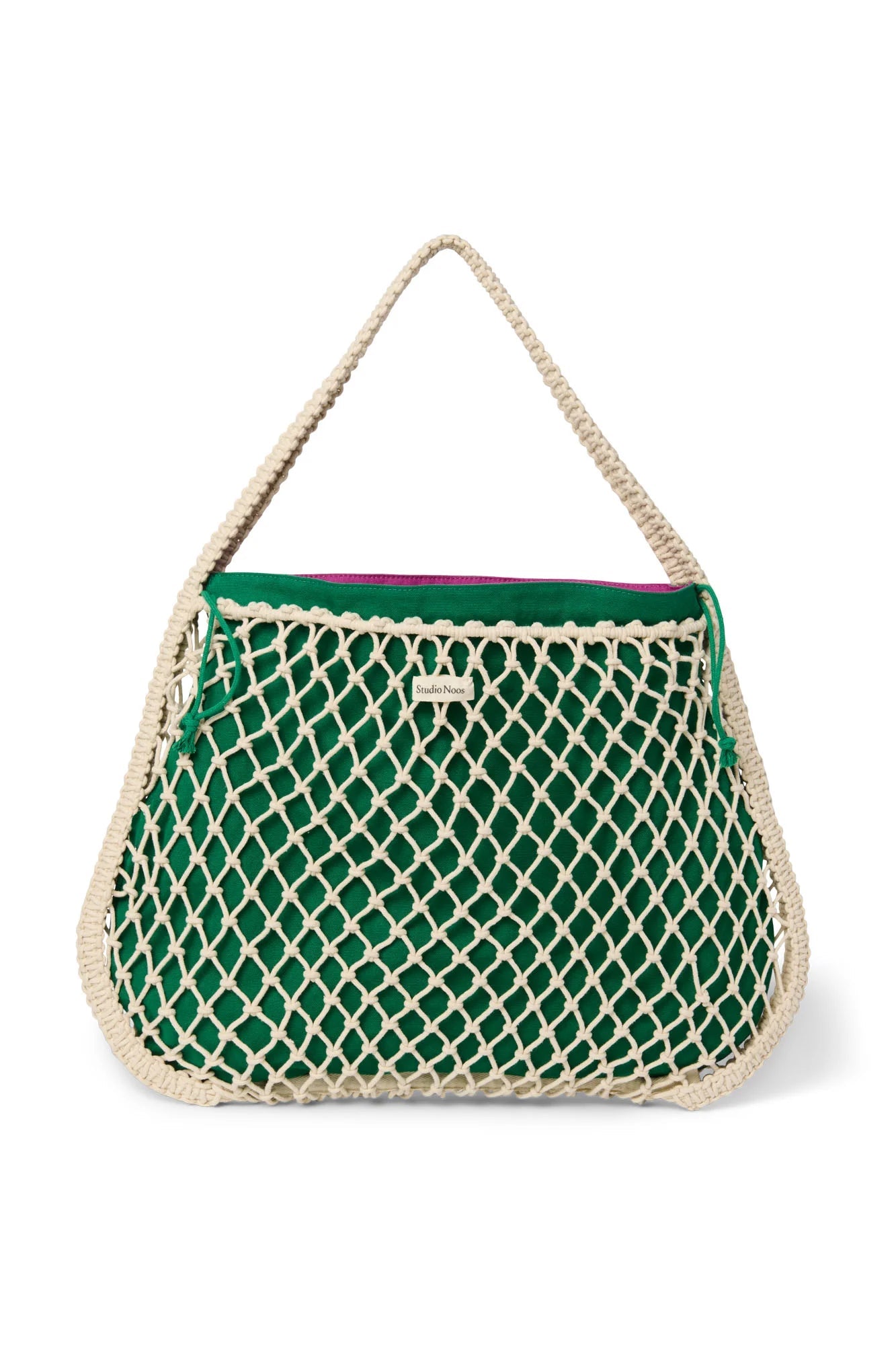 Taška Mom Bag STUDIO NOOS Macrame Natural Purple - Green | Lavly.cz