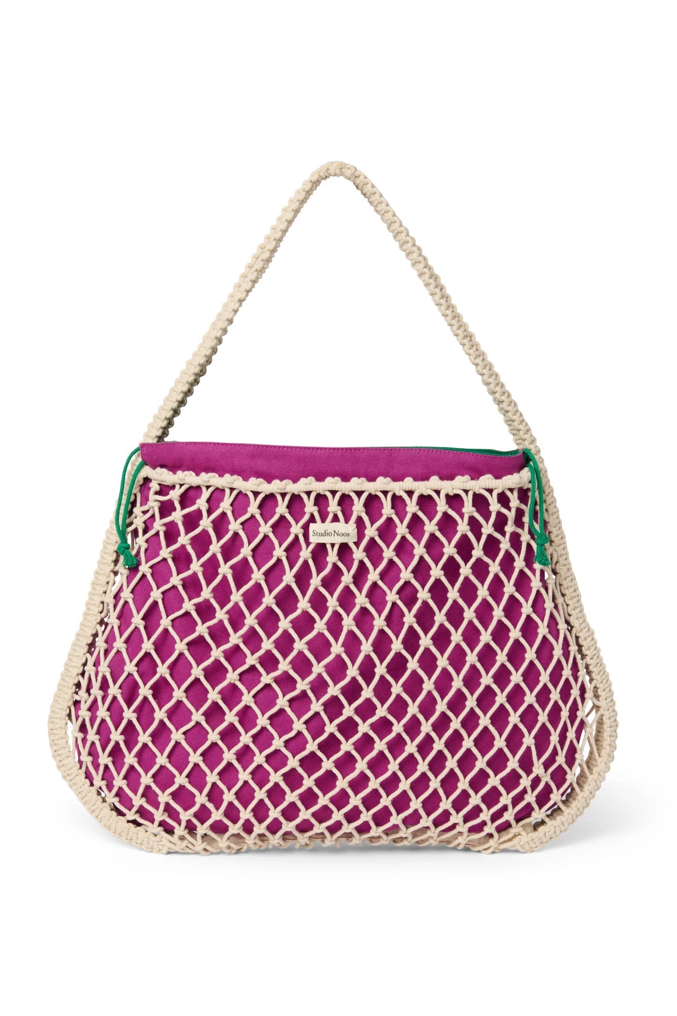 Taška Mom Bag STUDIO NOOS Macrame Natural Purple - Green | Lavly.cz