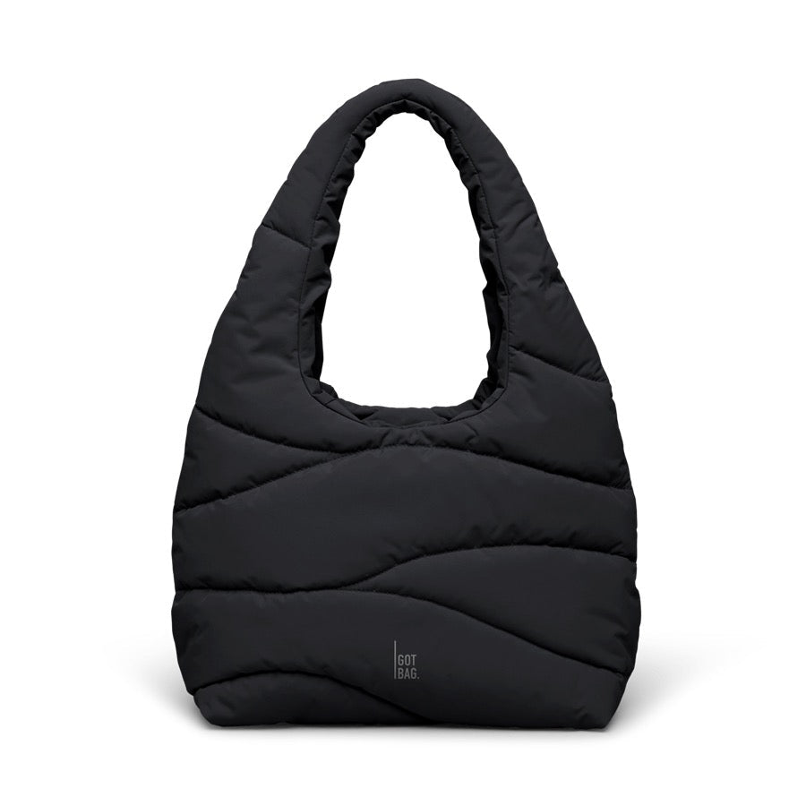 Taška přes rameno GOT BAG Wavy Puffer Black | Lavly.cz