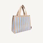 Taška Shopper THE STICKY SIS CLUB Knitted Stripes Marzipan + Sky | Lavly.cz