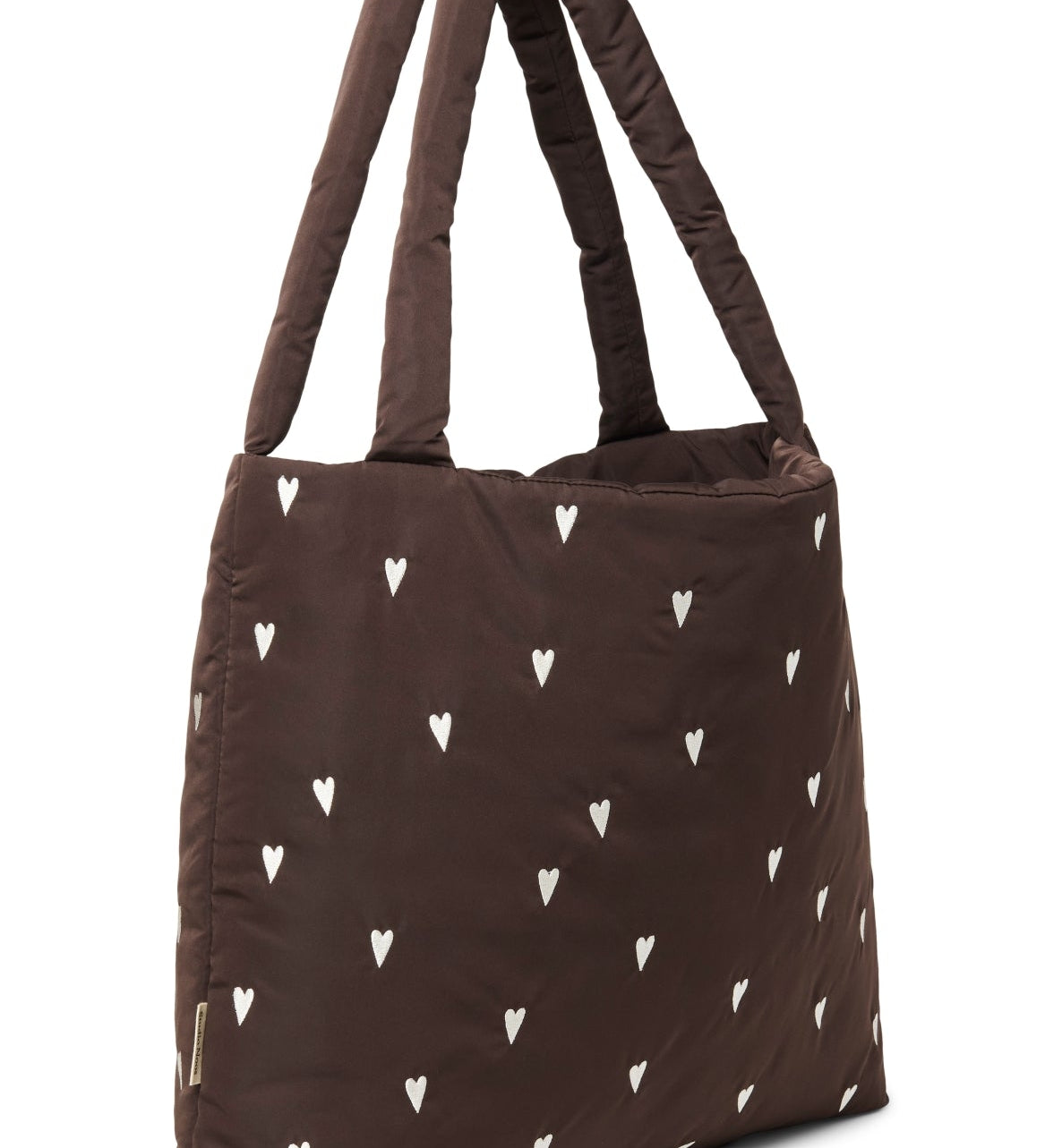 Taška STUDIO NOOS Brown Hearts Puffy | Stylové doplňky pro děti a ženy | Lavly.cz