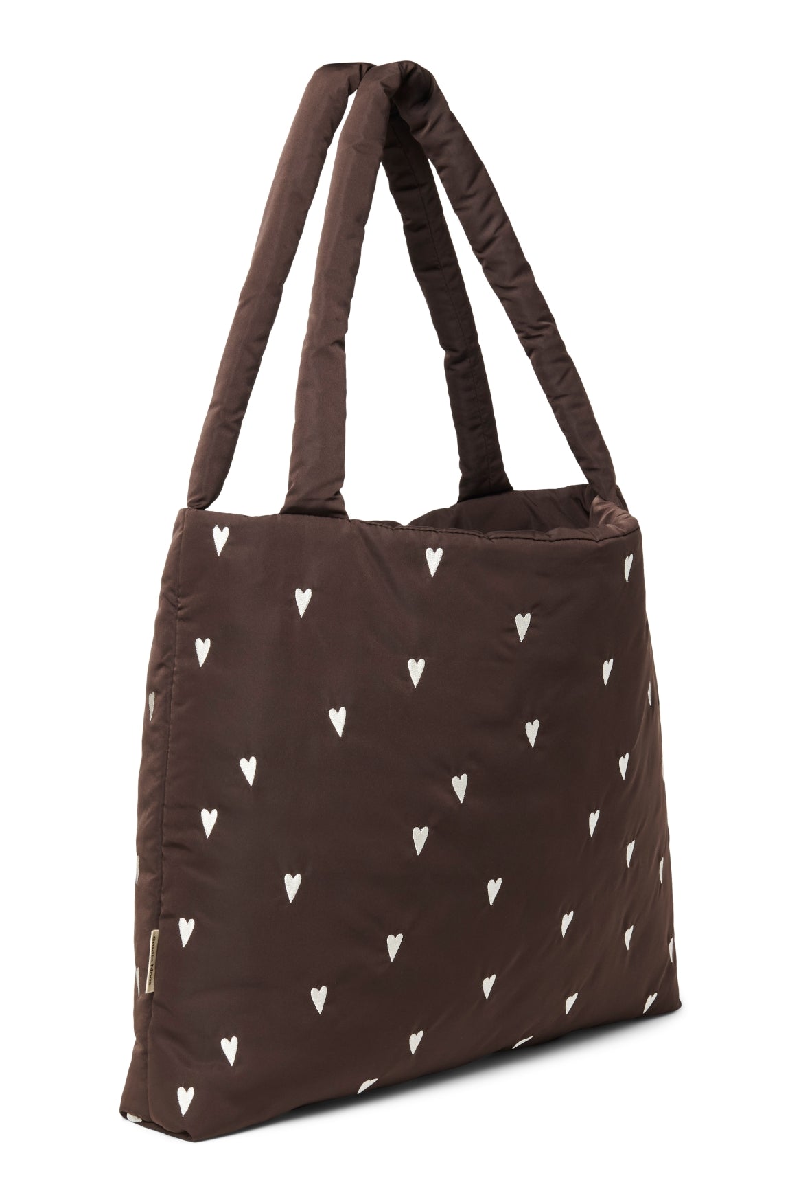 Taška STUDIO NOOS Brown Hearts Puffy | Stylové doplňky pro děti a ženy | Lavly.cz