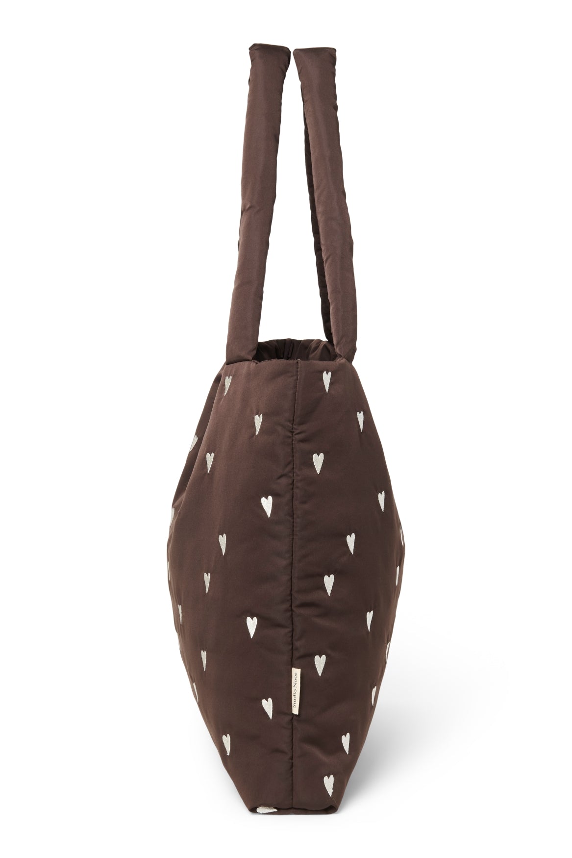 Taška STUDIO NOOS Brown Hearts Puffy | Stylové doplňky pro děti a ženy | Lavly.cz