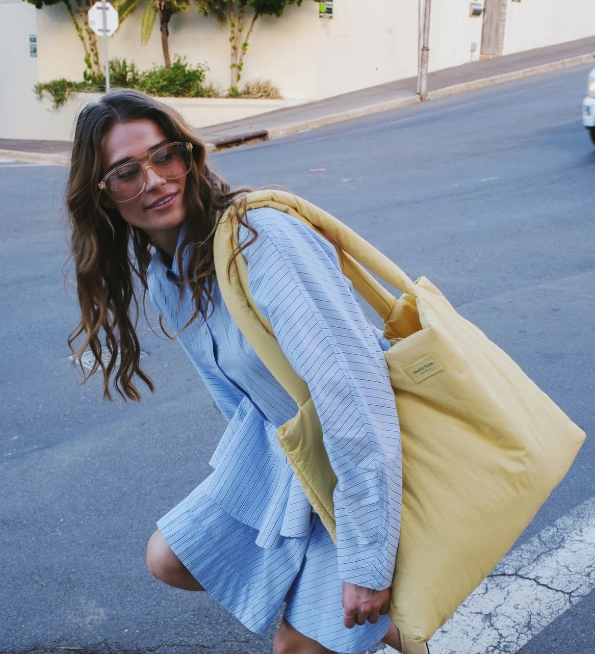 Taška STUDIO NOOS Butter Yellow Textured Puffy | Lavly.cz