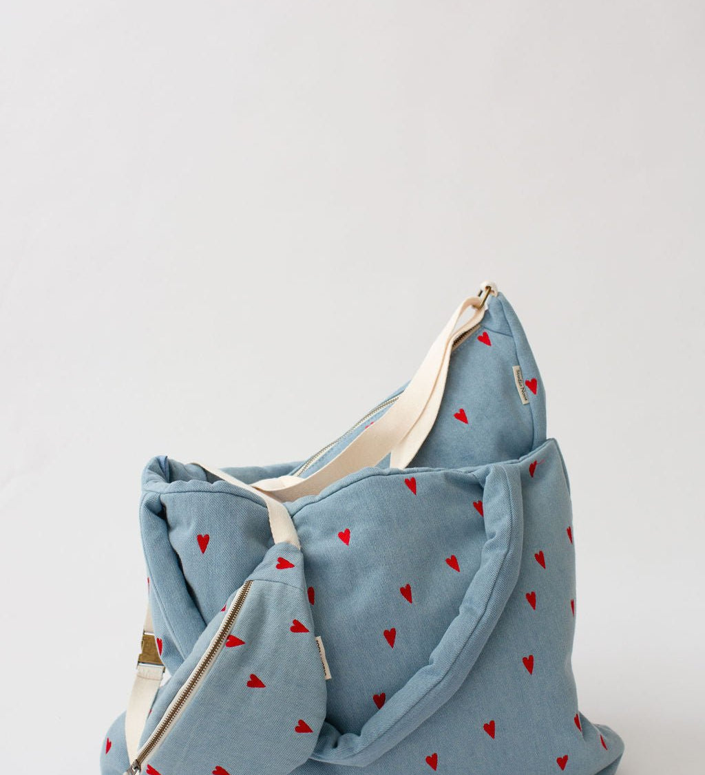 Taška STUDIO NOOS Denim Hearts | Stylové doplňky pro děti a ženy | Lavly.cz