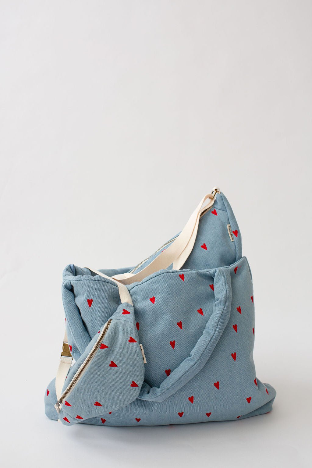 Taška STUDIO NOOS Denim Hearts | Stylové doplňky pro děti a ženy | Lavly.cz