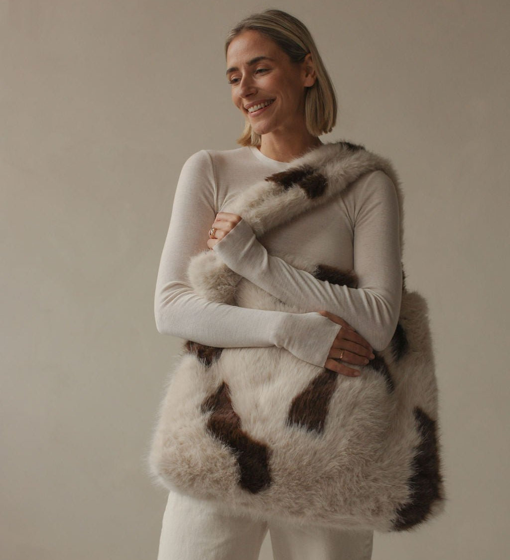 Taška STUDIO NOOS Holy Cow Faux Fur | Stylové doplňky pro děti a ženy | Lavly.cz