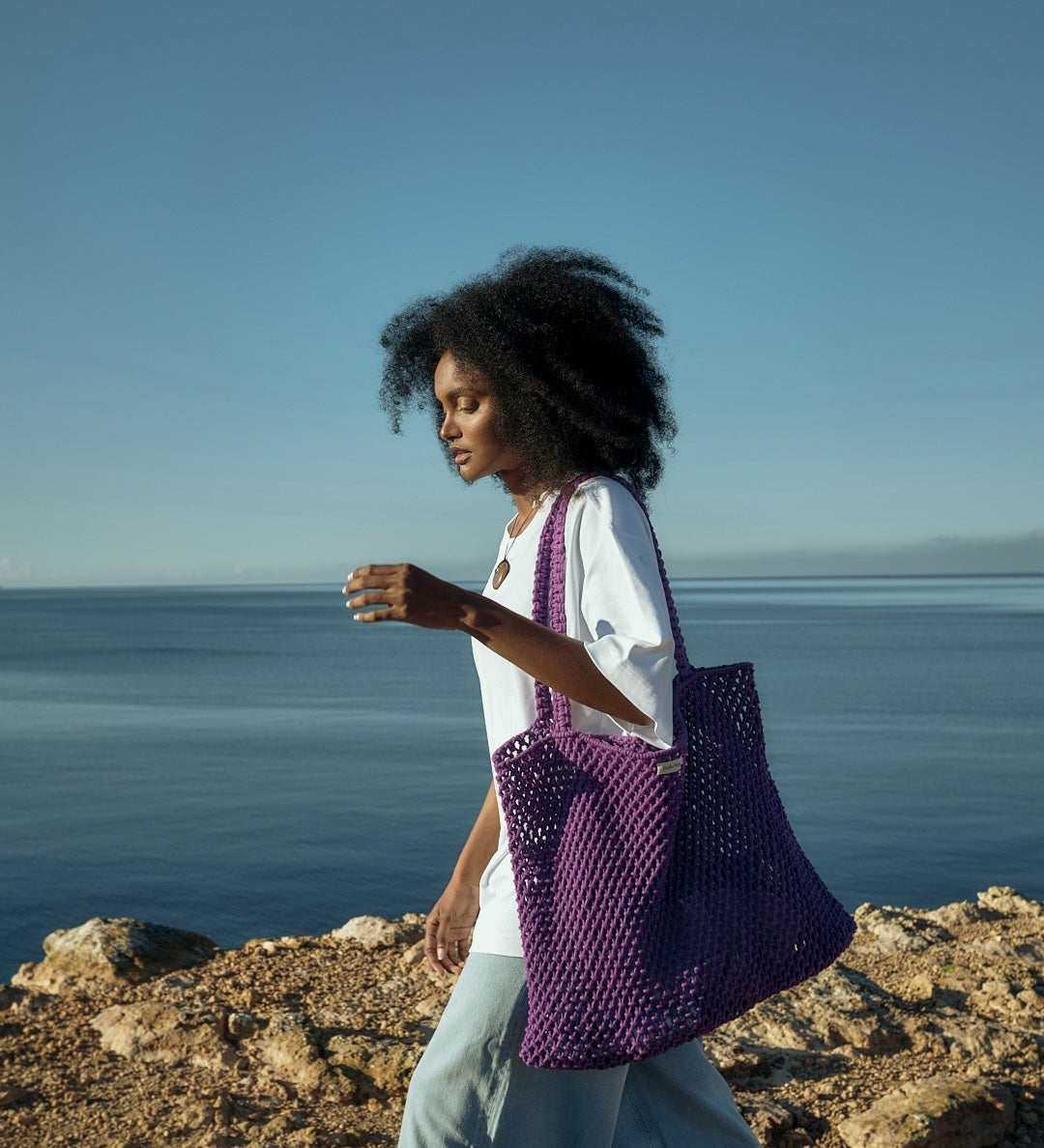 Taška STUDIO NOOS Macrame Purple | Stylové doplňky pro děti a ženy | Lavly.cz