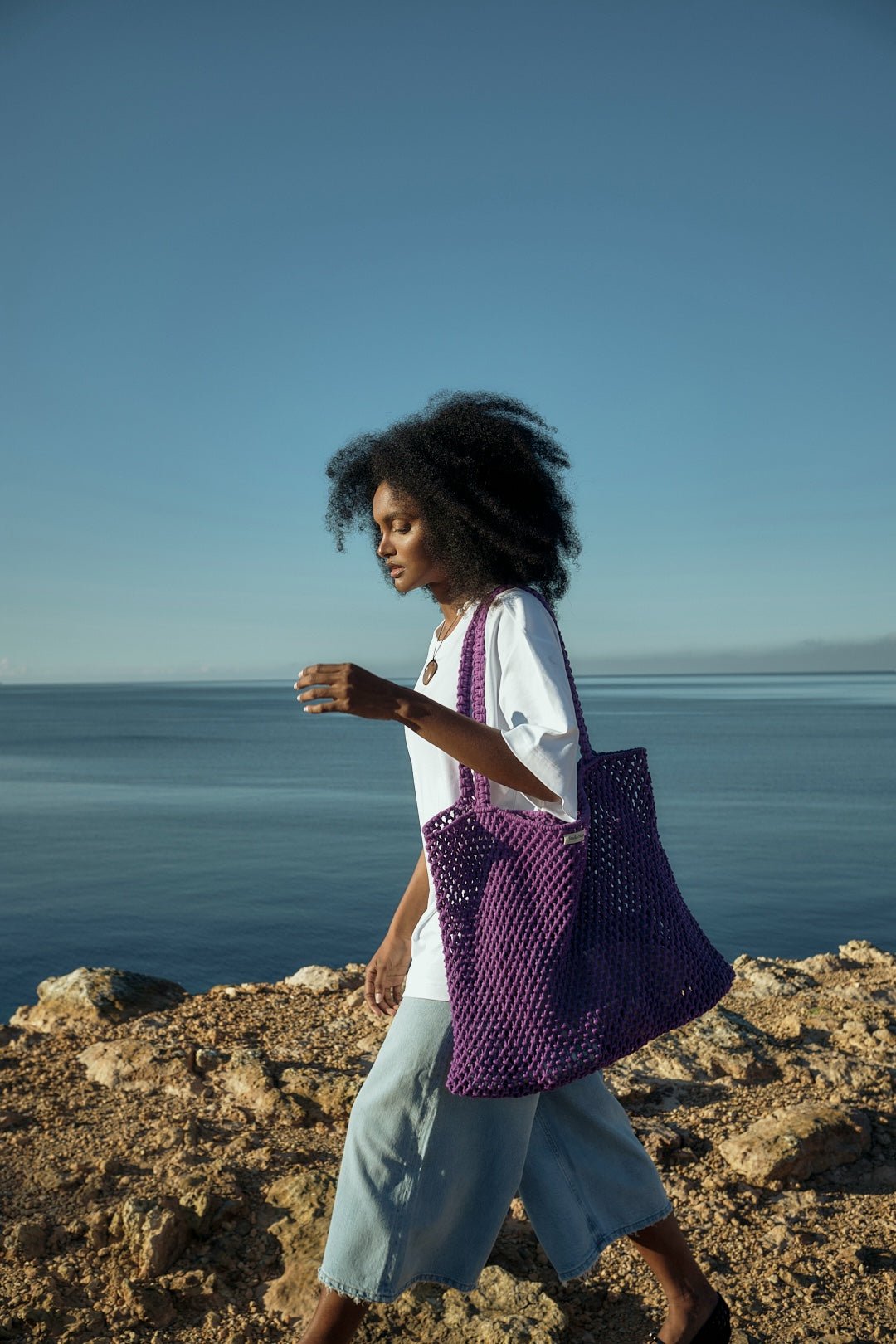 Taška STUDIO NOOS Macrame Purple | Stylové doplňky pro děti a ženy | Lavly.cz
