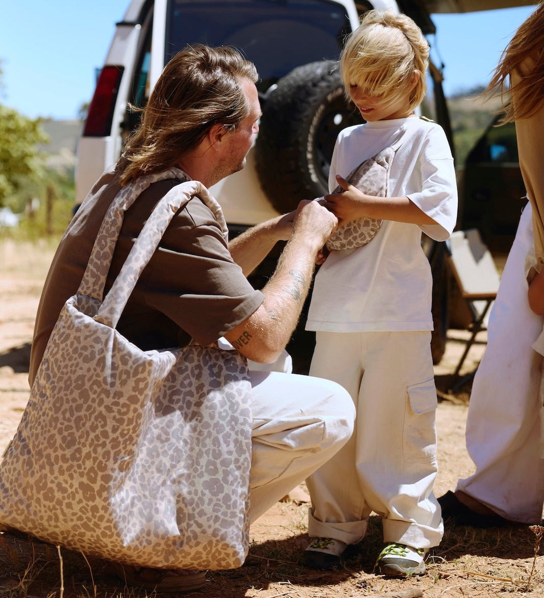 Taška STUDIO NOOS Tonal Beige Leopard Puffy | Lavly.cz