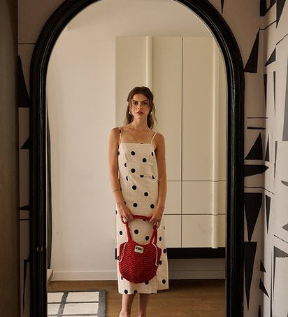 Taška THE STICKY SIS CLUB Crochet Bag Chilli | Lavly.cz