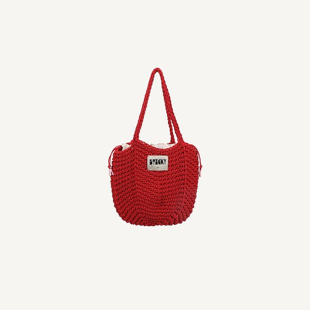 Taška THE STICKY SIS CLUB Crochet Bag Chilli | Lavly.cz