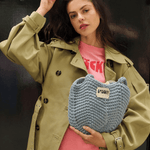 Taška THE STICKY SIS CLUB Crochet Bag Sky | Lavly.cz